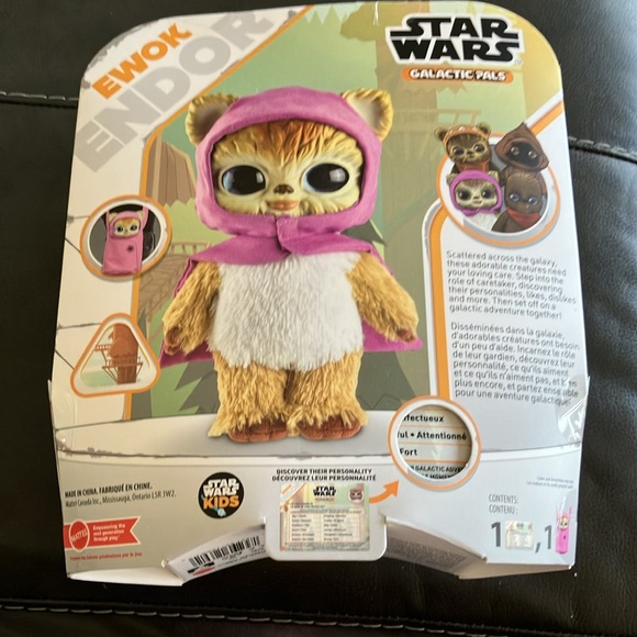 Disney Star Wars Galactic Pals Endor Ewok Plush Toy Pink Satchel Mattel NEW Gift - Picture 3 of 4